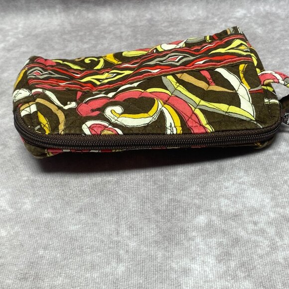 Vera Bradley Puccini Small Cosmetic/Makeup/Toiletry Lined Bag Zip Closure - Picture 4 of 9